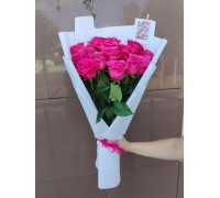 Букет   |  Высокие розовые розы
